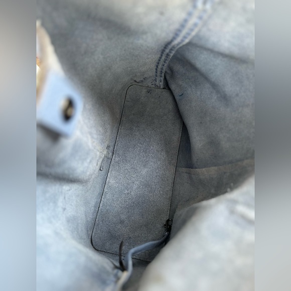 Rebecca Minkoff Blue Pebble Leather Tote - Picture 6 of 9